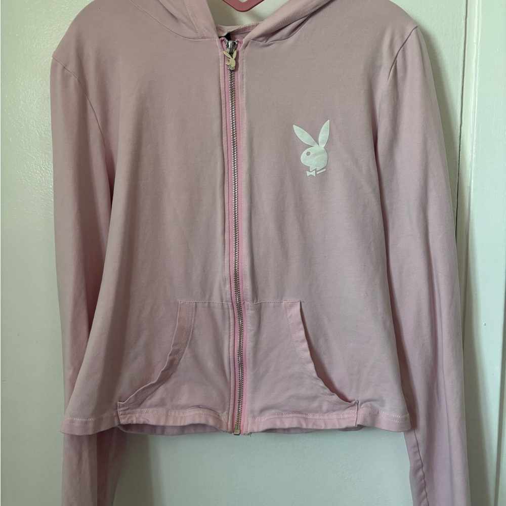 Playboy Pink Zip Hoodie